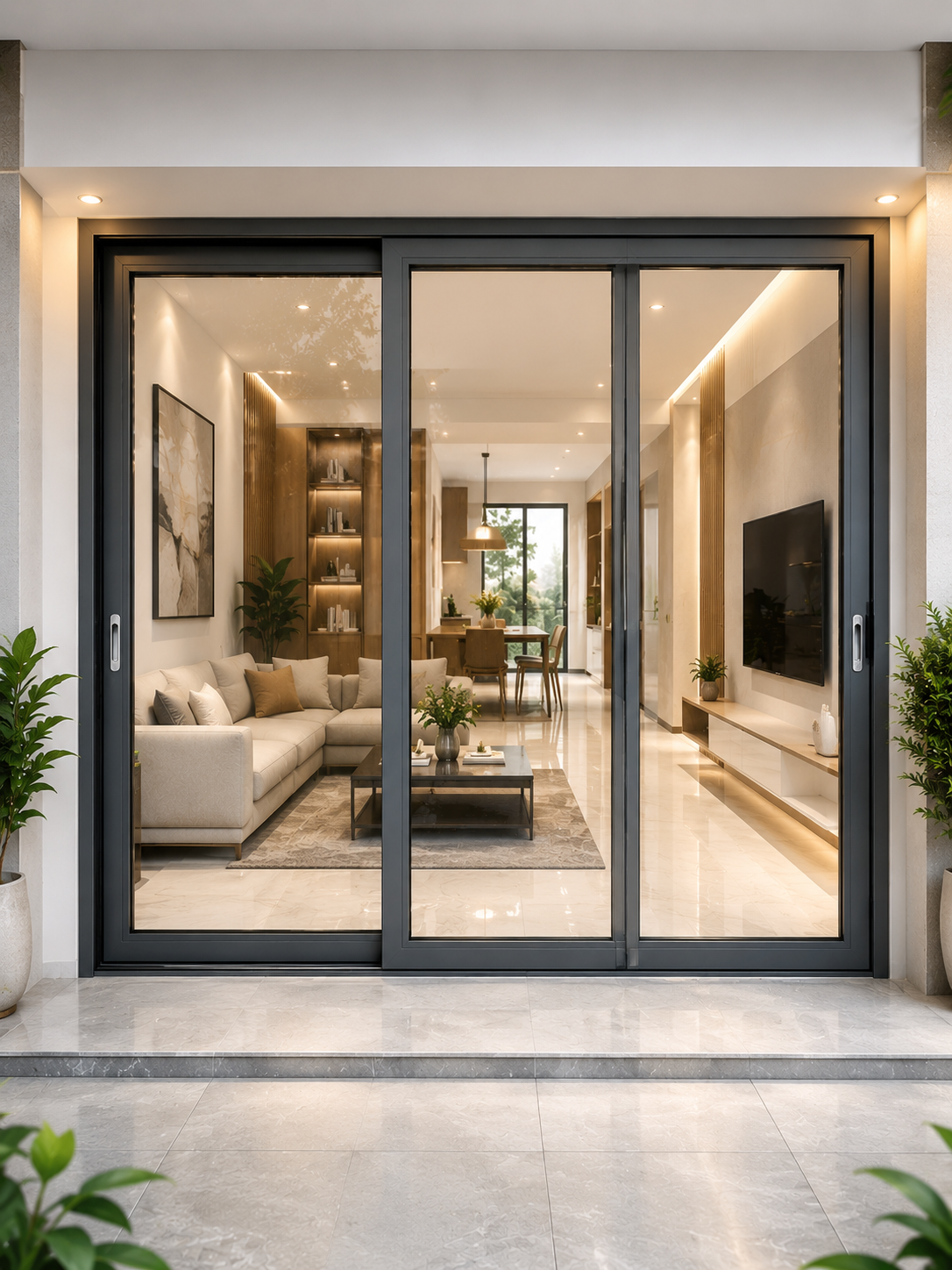 Cửa đi trượt 3 cánh