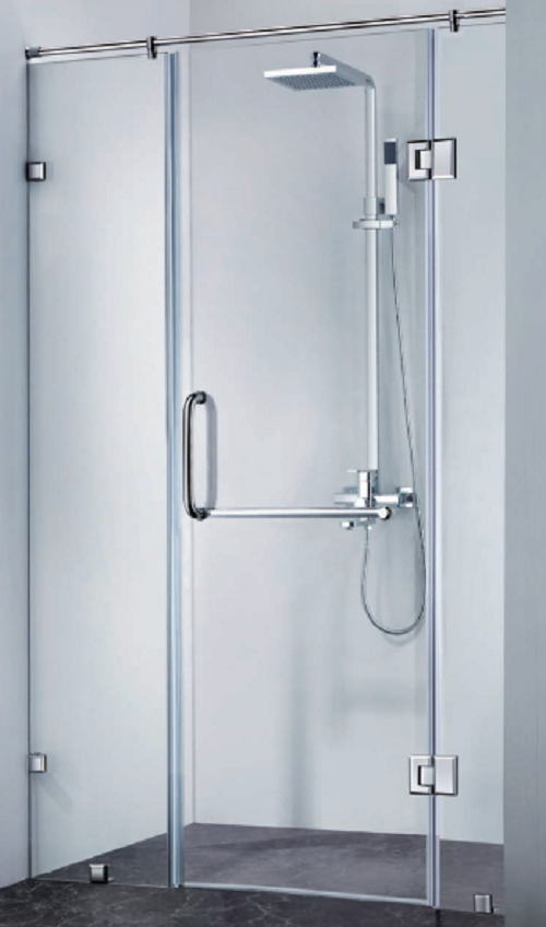 Cabin Tắm 180 độ 3 Tấm Kính thẳng hàng