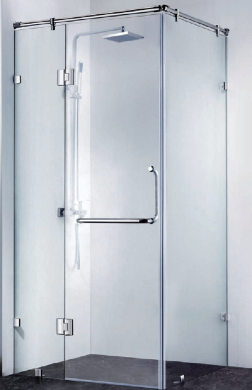 Cabin Tắm 180 độ 3 Tấm Kính xếp hình chữ L