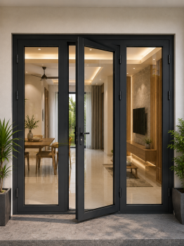Cửa đi nhôm Xingfa mở quay 3 cánh