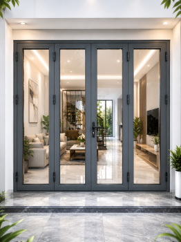 Cửa đi nhôm Xingfa mở quay 4 cánh