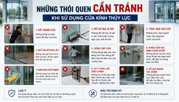 Những thói quen cần tránh khi sử dụng của kính thủy lực